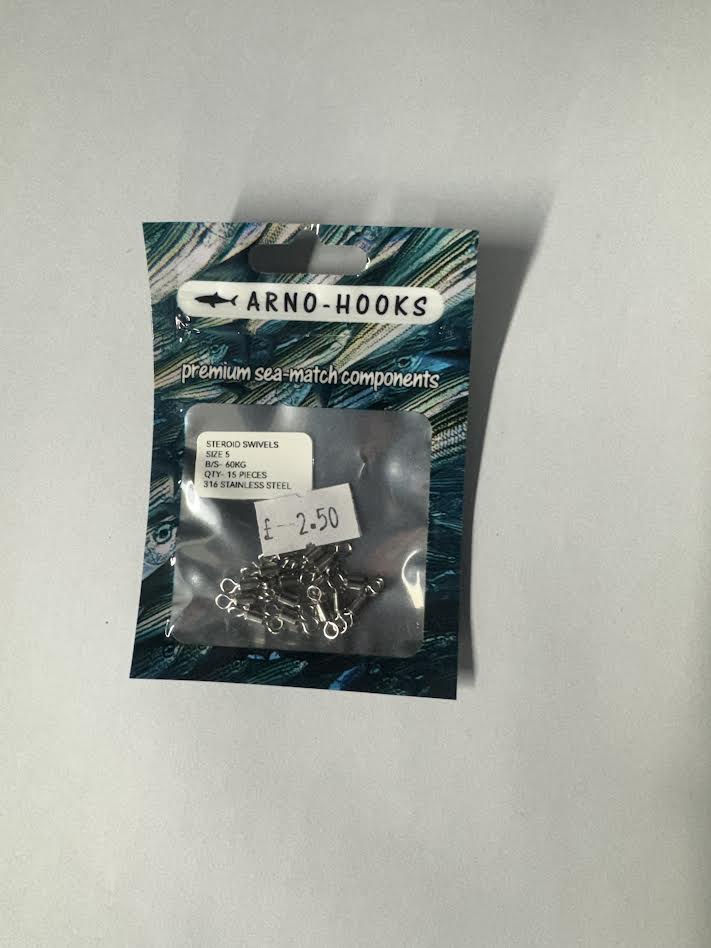Arno hooks: size 5 swivels