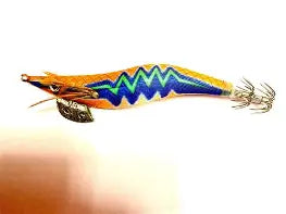 Squid king jig orange dark blue