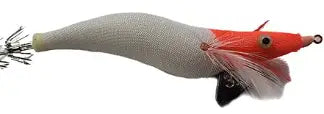 Squid king jig white red head